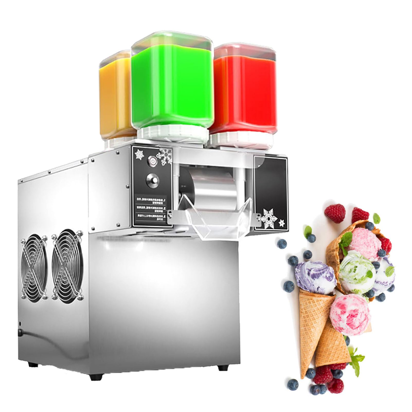 Amazon.com: 120KG/24H Snowflake Ice Maker, Automatic Electric Ice