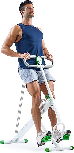 Vista 10 de Sunny Health & Fitness Row-N-Ride - Entrenador de sentadillas, equipo de ejercicio plegable y de fácil instalación, resistencia ajustable