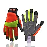 HANDLANDY Hi-vis Reflective Work Gloves...