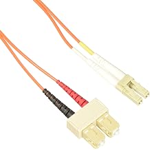 ENET 3M SC/LC Duplex Multimode 50/125 OM2 or Better Orange Fiber Patch Cable 3 Meter SC-LC Individually Tested