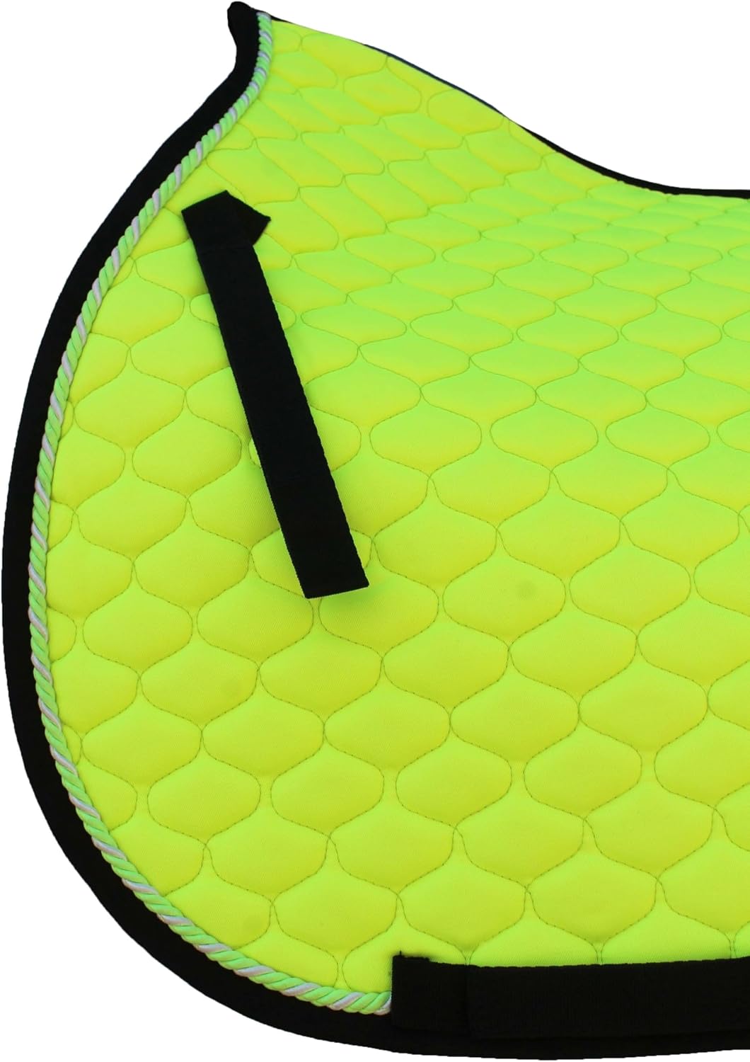 Horse Cotton Quilted English Saddle PAD Tack Trail Riding Lime Green 72F09