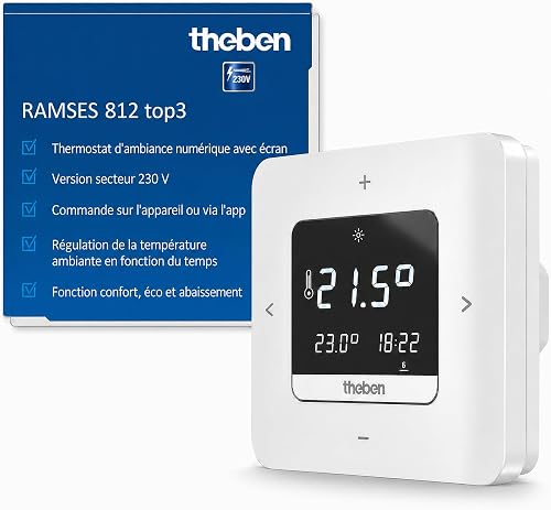 8120200 Ramses 812 top3 Thermostat programmable numérique Theben
