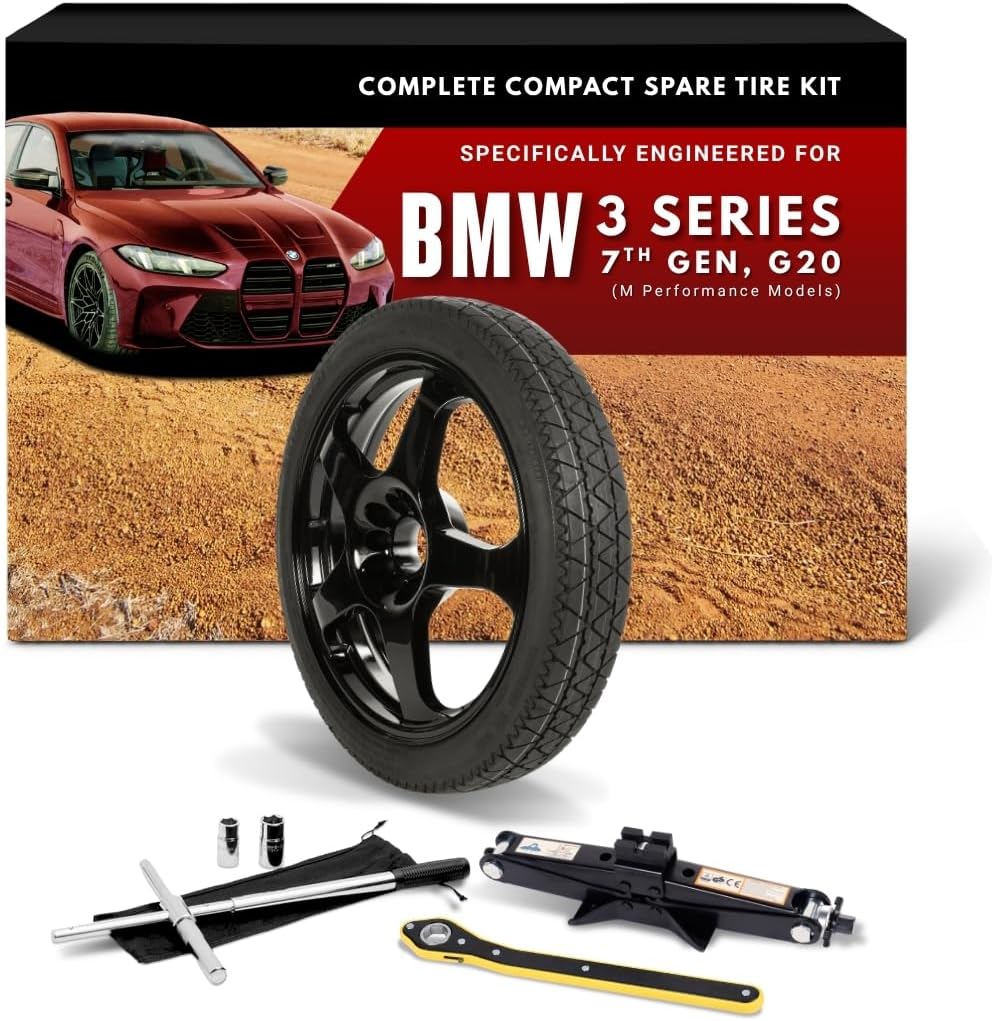 Modern Spare Complete Compact Spare Tire Kit Without Carrying Case - Fits 2019-2026 (7th Gen, G20) BMW 3 Series (M-Performance Brakes)