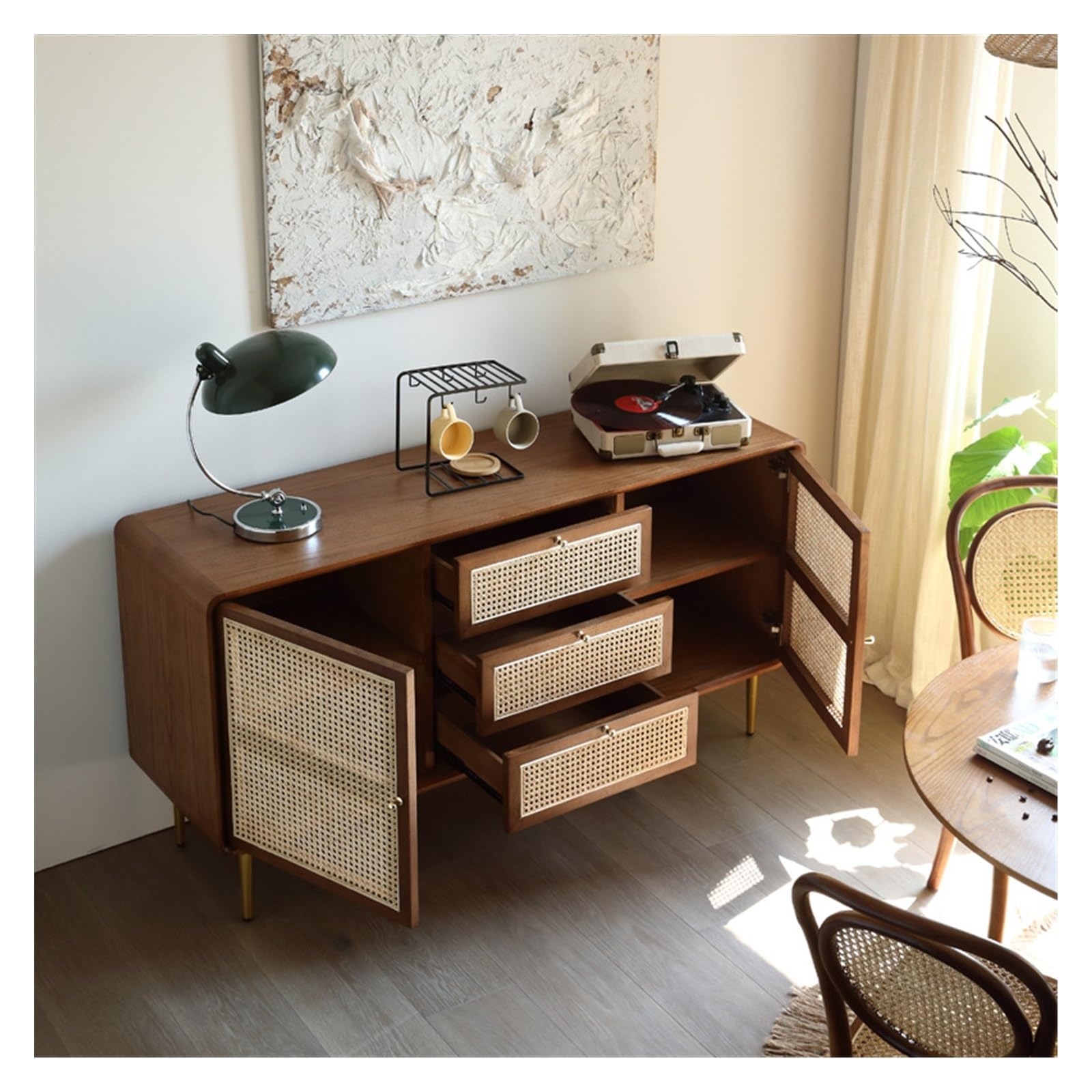 Armadio cucina Credenza da pranzo in legno, mobile TV for camera letto di casa stoccaggio