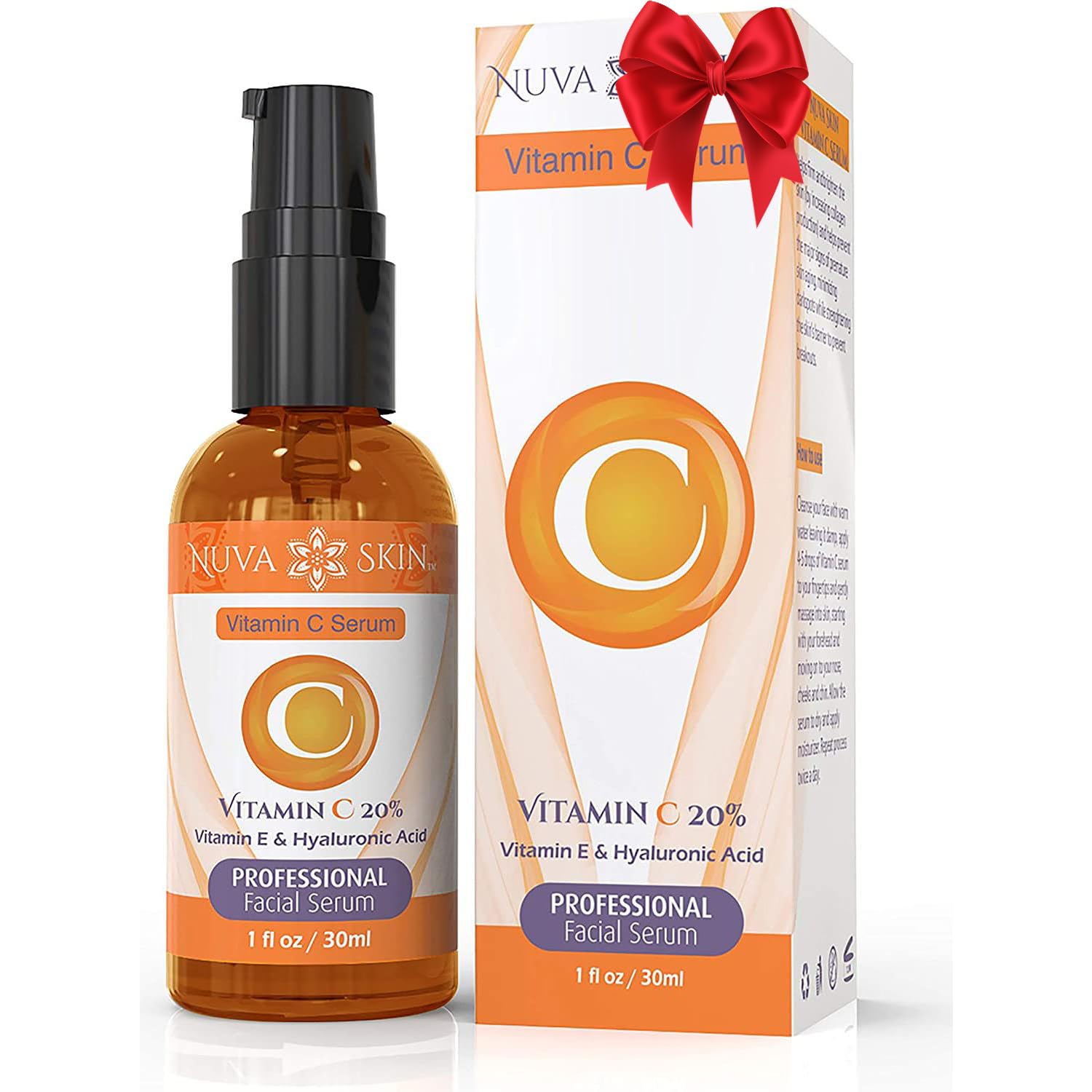 Vitamin C Serum for Face – Face Serum Vitamin C and Hyaluronic Acid, Anti Aging serum, Brightening Serum, Brightening Face Serum with Vitamin C Oil, Facial Serum for Collagen Production & Reduced Acne