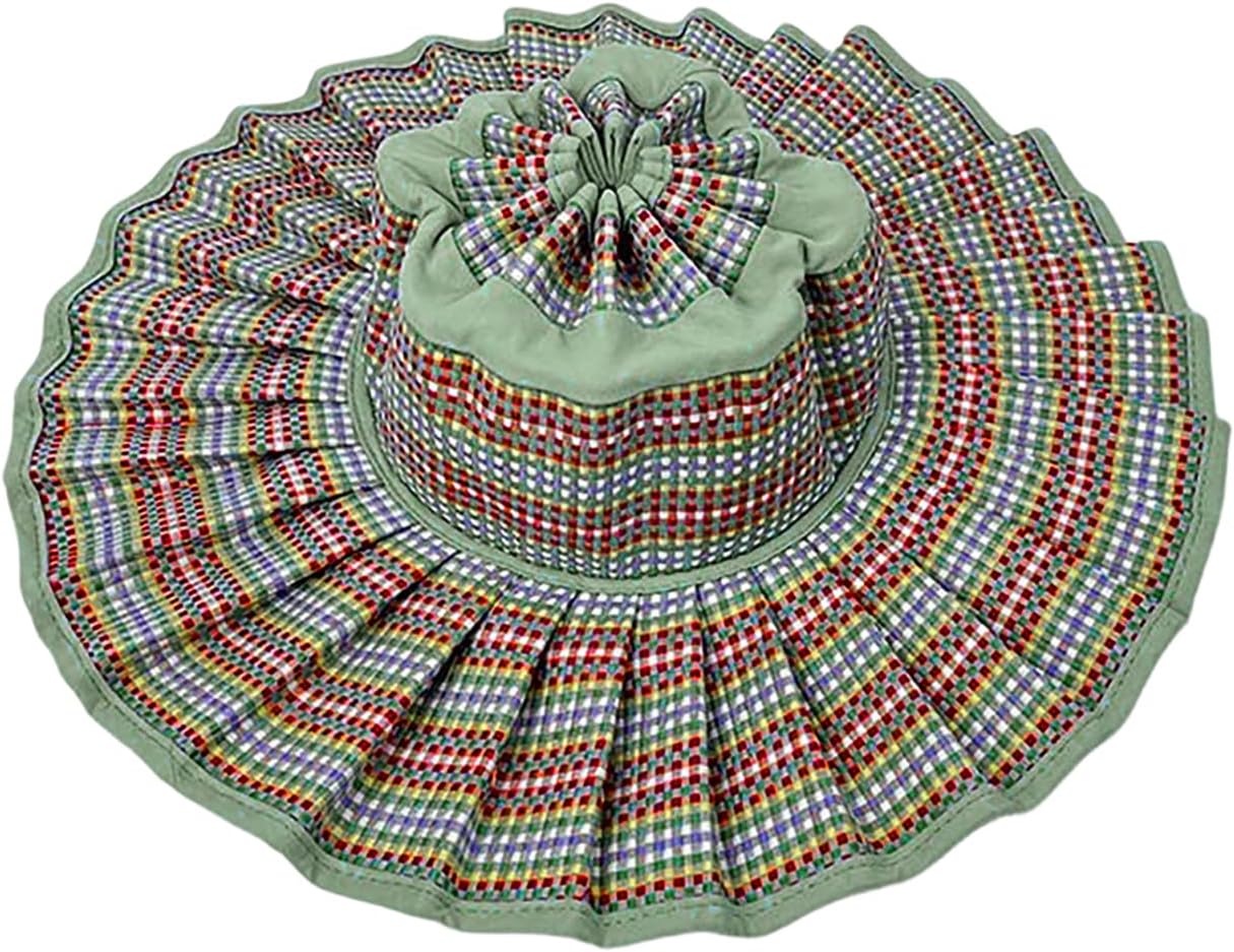 Foldable Sun Hat for Women - Wide Brim UV Protection Summer Beach Hat, Straw Hat for Outdoor Travel & Gardening