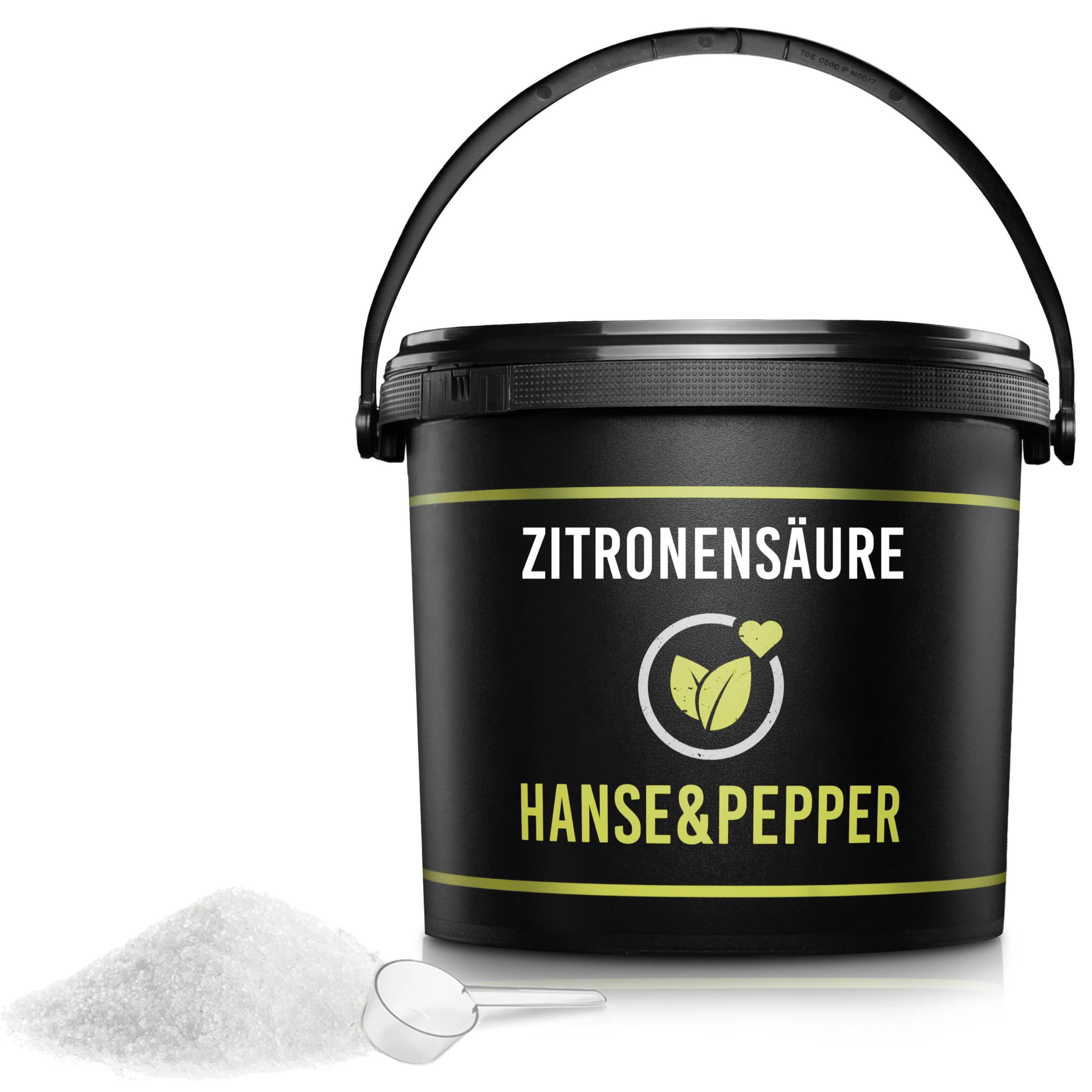 Hanse&Pepper Gewürzkontor 5kg Zitronensäure in Lebensmittelqualität C6H8O7 E330 Loses Pulver - Greenline Serie (Packung mit 6)