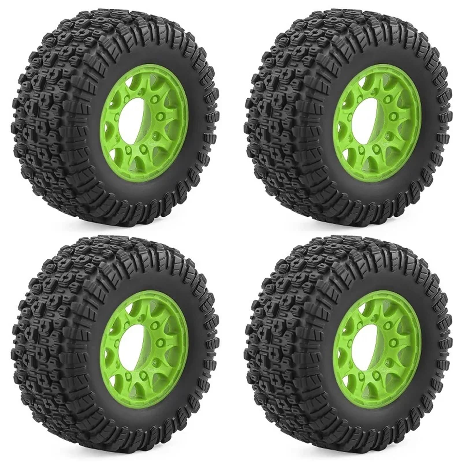 para Slash para ARRMA para SENTON para HSP para HPI 1/10 4 Uds Neumático Rueda 109mm con 12mm 14mm 17mm Hex RC Coche Recorrido Corto Camión sobre Orugas
