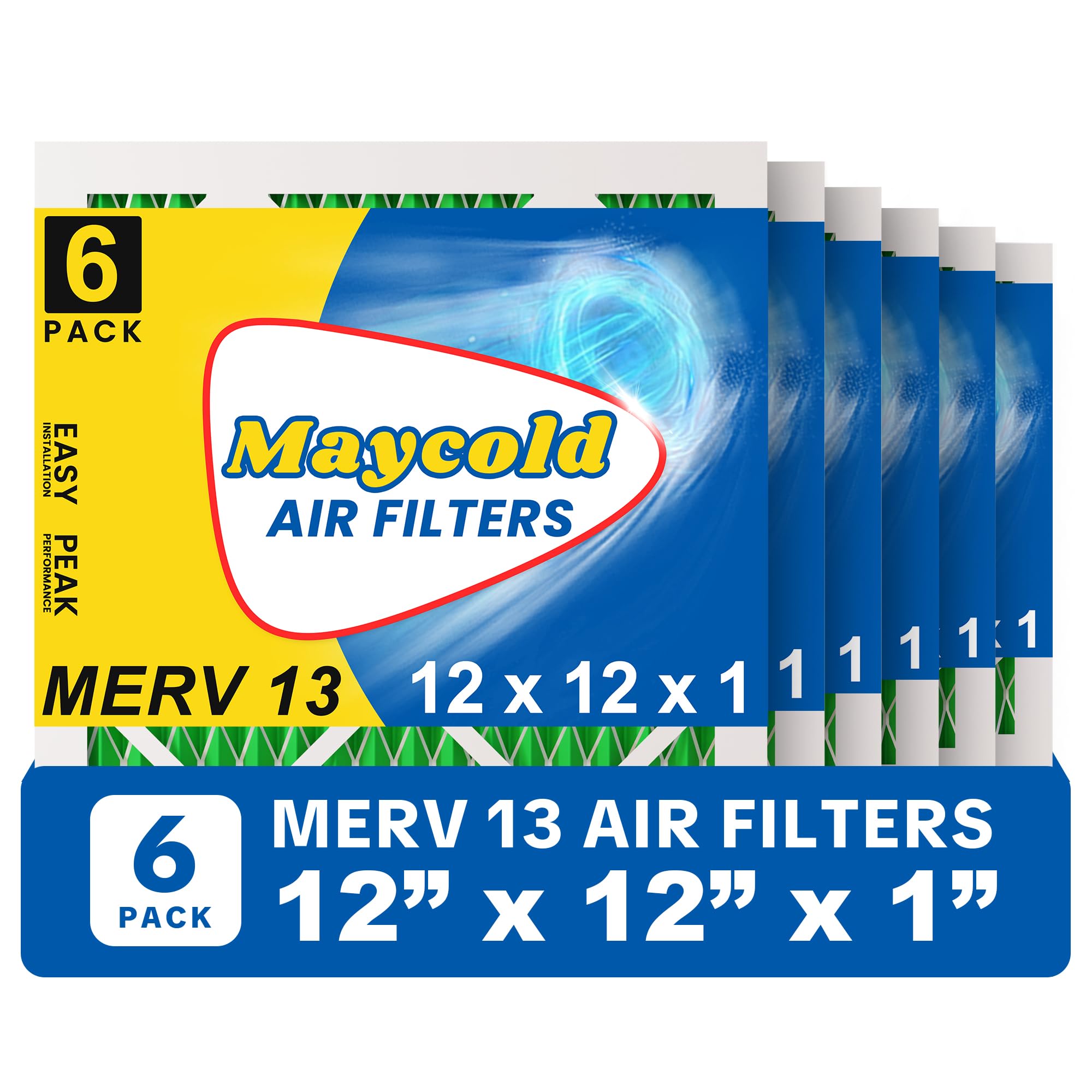 Maycold MERV 13 12x12x1 Air Filter