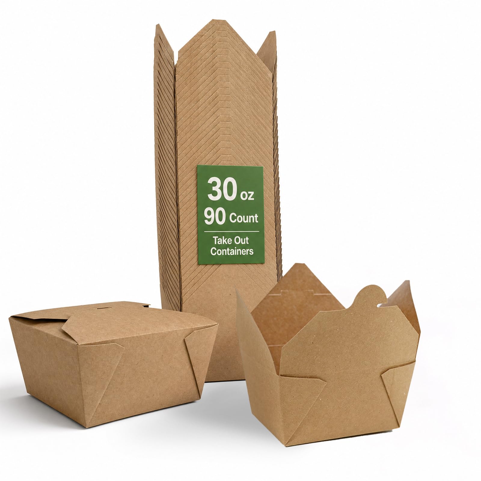 Boîtes en papier pour le déjeuner au bureau et les plats à emporter