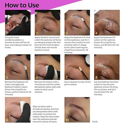 Miniatura 6 de Kit de laminación de cejas, kit de laminación de cejas en casa, resultados profesionales, kit de levantamiento de cejas de bricolaje, kit de
