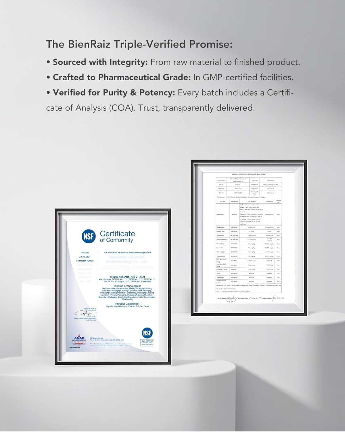 Vitamin D3 K2 5000IU 100mcg MK-7, 120 Softgels, 2-in-1 K2 D3 Vitamin Supplement for Bone Health, Immune Support, Better Calcium Absorption, Easy to Swallow, One Daily, 120 Day Supply - Image 8