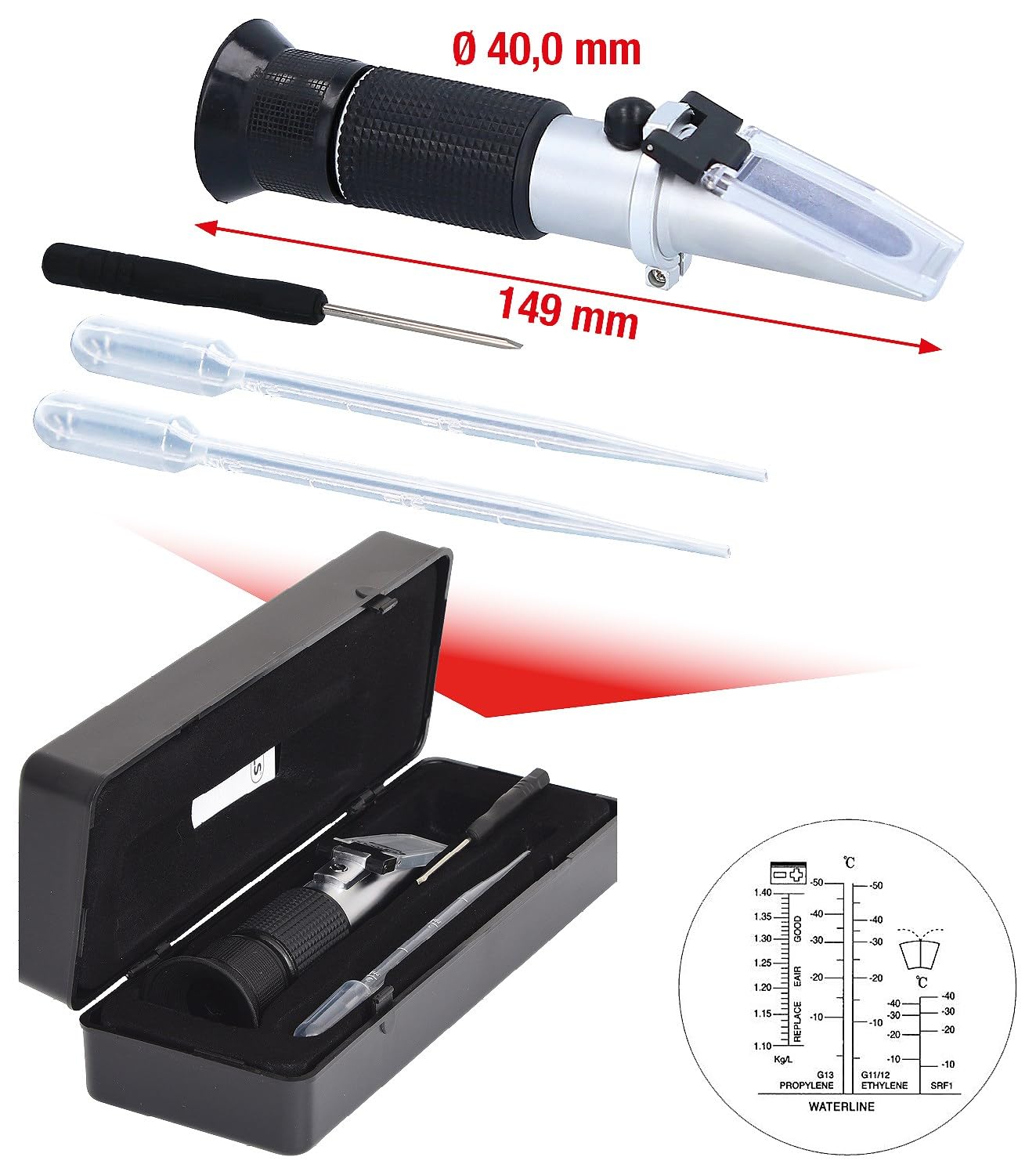 KS Tools 550.1290 Réfractomètre