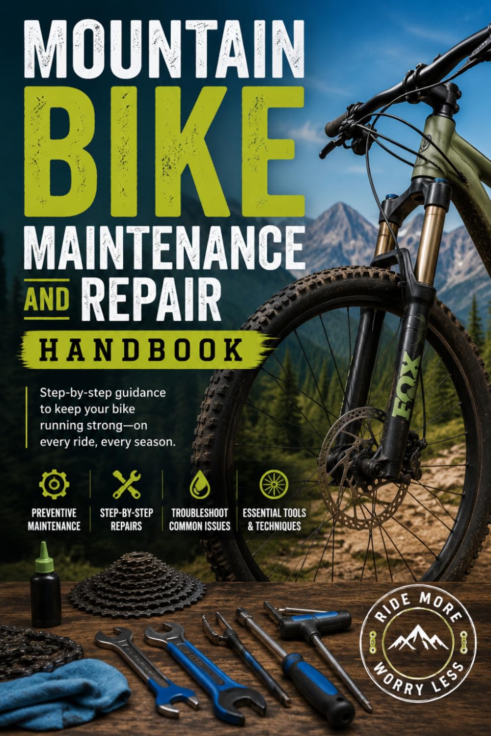 Mountain Bike Maintenance and Repair Handbook: The Complete Step-by-Step Guide to Fixing, Tuning, and Maintaining Your Mountain Bike Like a Pro Mechanic