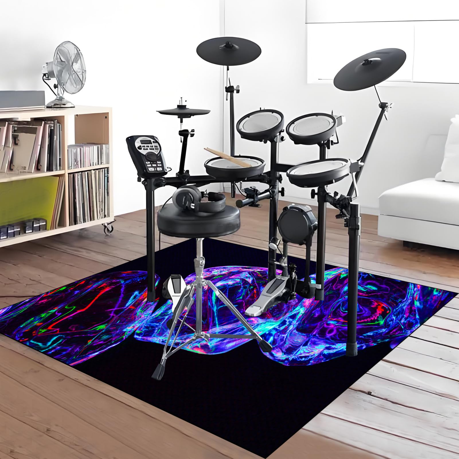 Mata ochronna do akcesoriów perkusyjnych elektroniczna mata perkusyjna dźwiękoszczelna mata bębnowa mata akustyczna mata podłogowa do instrumentów muzycznych 180 x 140 cm