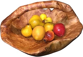Live Edge Wood Basket with Handle (Large 14-15")