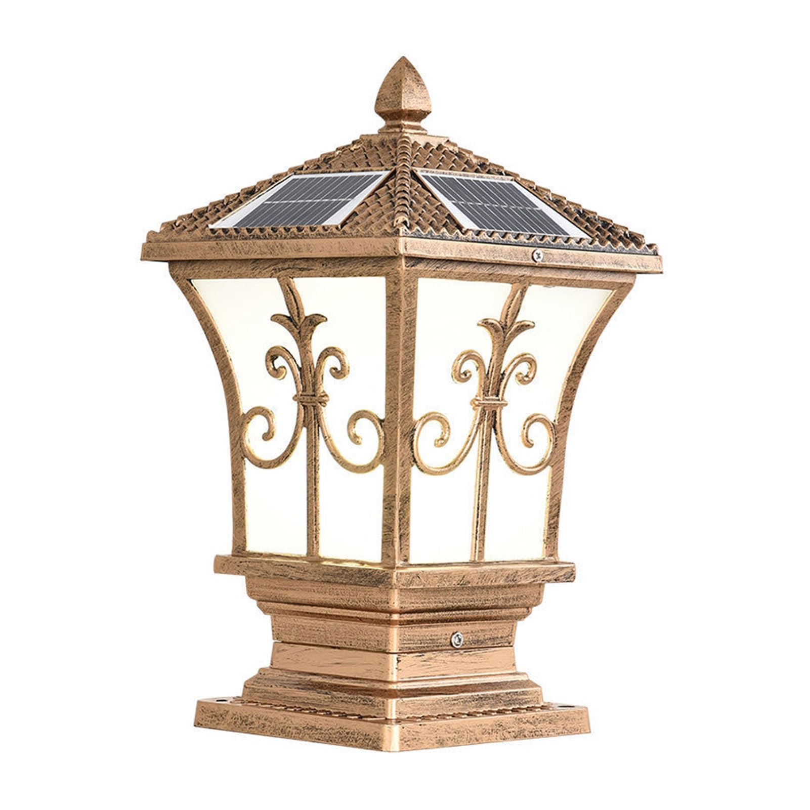 Lampe pilier LED vintage bronze 30x55cm étanche pour sublimer les colonnes