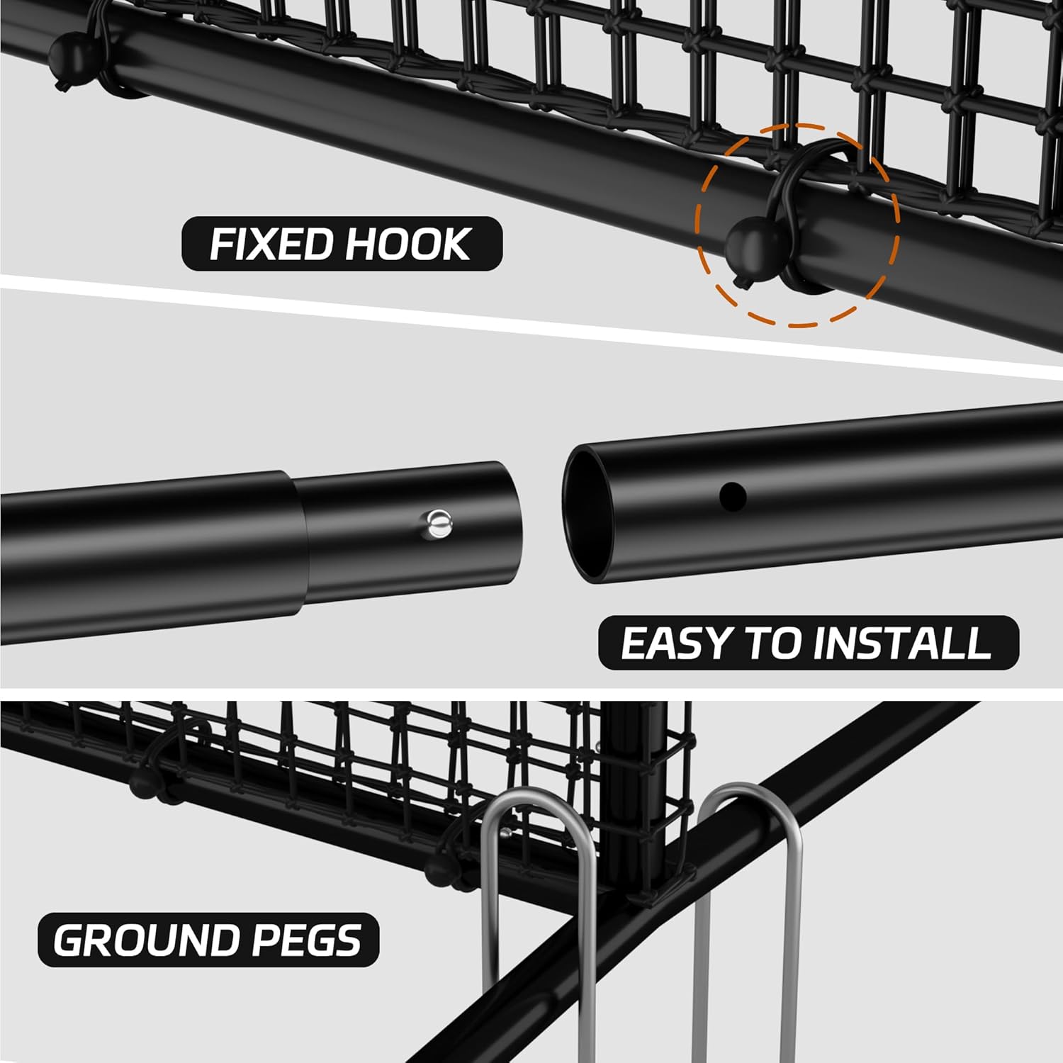 MR Professional Baseball Pitching Screen, Baseball Softball Portable Batting Screen, Protective Pitcher Safety Net