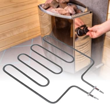 Sauna Heating Elements 1.5-3KW Stainless Steel Sauna Heater Tube Electric Heating Tube thermalization Element Stove Accessories for Sauna Stove,Sauna Heater (SCA-2000W)