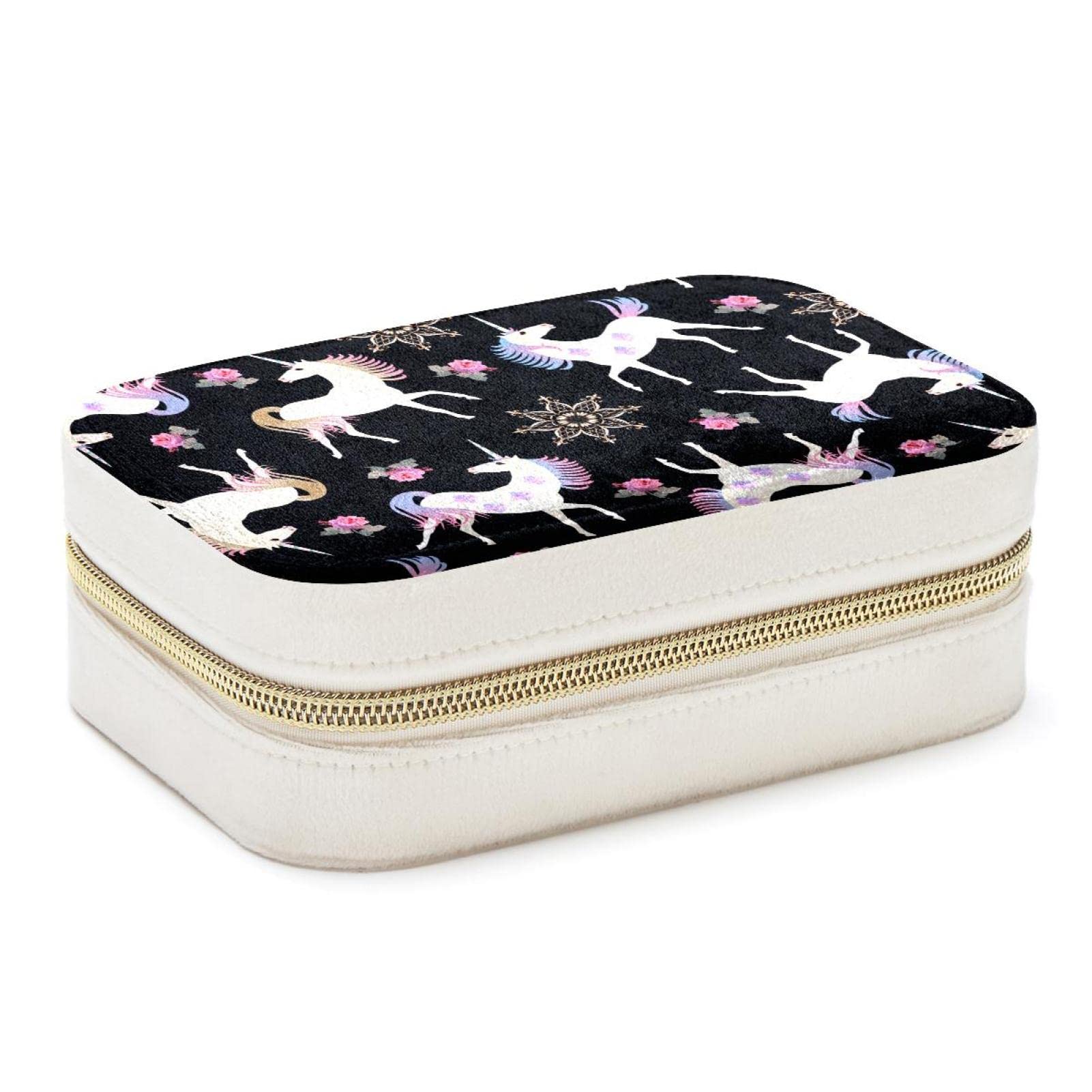 Organisateur bijoux licorne de voyage : range-colliers nomade pour les vacances des filles
