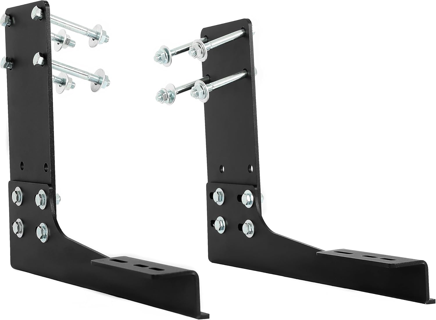 KUAFU Rear Step Bracket Compatible with 2007+ Mercedes-Benz Sprinter 1500 2500 Rear Running Board Bumper Guard Bracket Kit