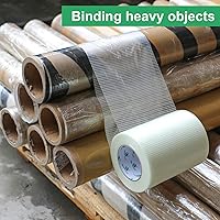 Vista 7 de BOMEI PACK Cinta de embalaje reforzada de fibra ancha de 8 pulgadas, cinta de fleje de filamento de fibra de vidrio bidireccional resistente