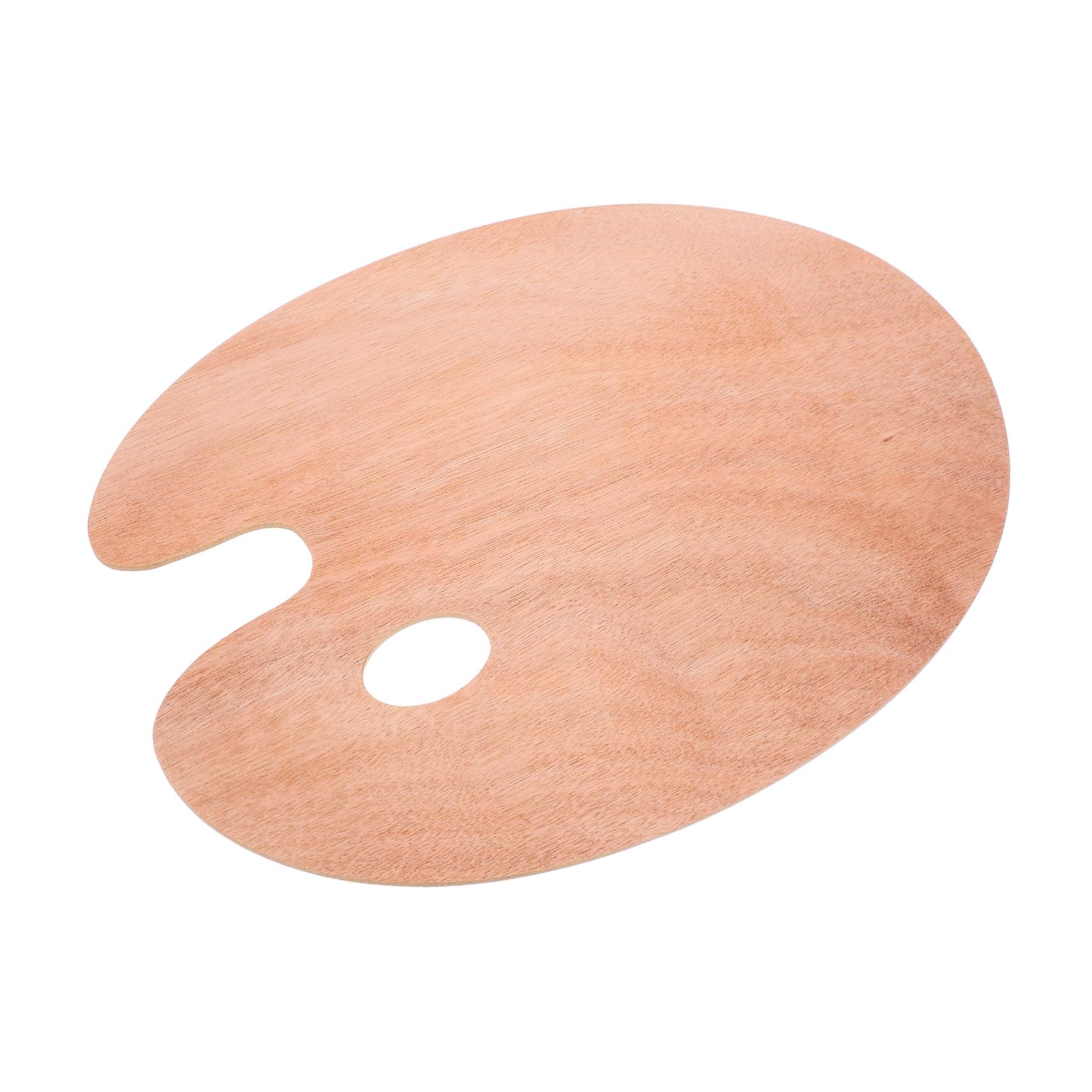 Housoutil 5 Pièces Palette de Peinture Ovale avec Trou pour Pouce Surface Lisse Antidérapante Palette Ergonomique pour Artistes
