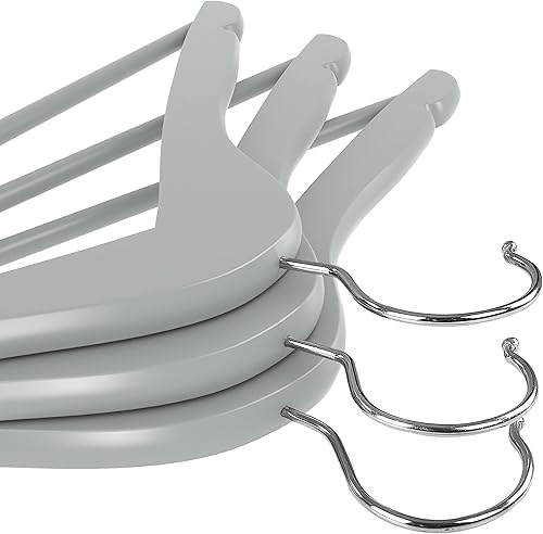 Miniatura 7 de Utopia Home - Paquete de 10 perchas de madera con ranura plos hombros, de calidad prémium, duraderas y delgadas, para trajes, con gancho giratorio