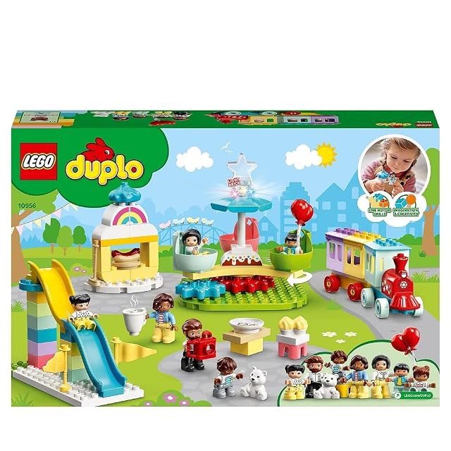 Foto 8 de 8 de LEGO 10956 Duplo Town Parque de Atracciones con Tren de Juguete, Set de Construcción para Niños +2 Años