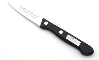 Güde Serie Beta - Cuchillo de Cocina (Mango Pom, Longitud de la Hoja: 8 cm, sin Rosa), Color Negro