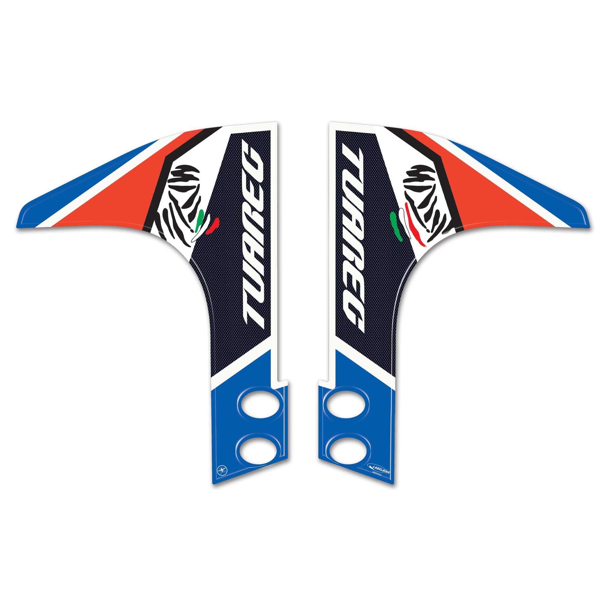 Labelbike 3D Aufkleber Für Aprilia Tuareg 660 Podium 2023-2025 – Rot Schwarz, Handharzbeschichtet