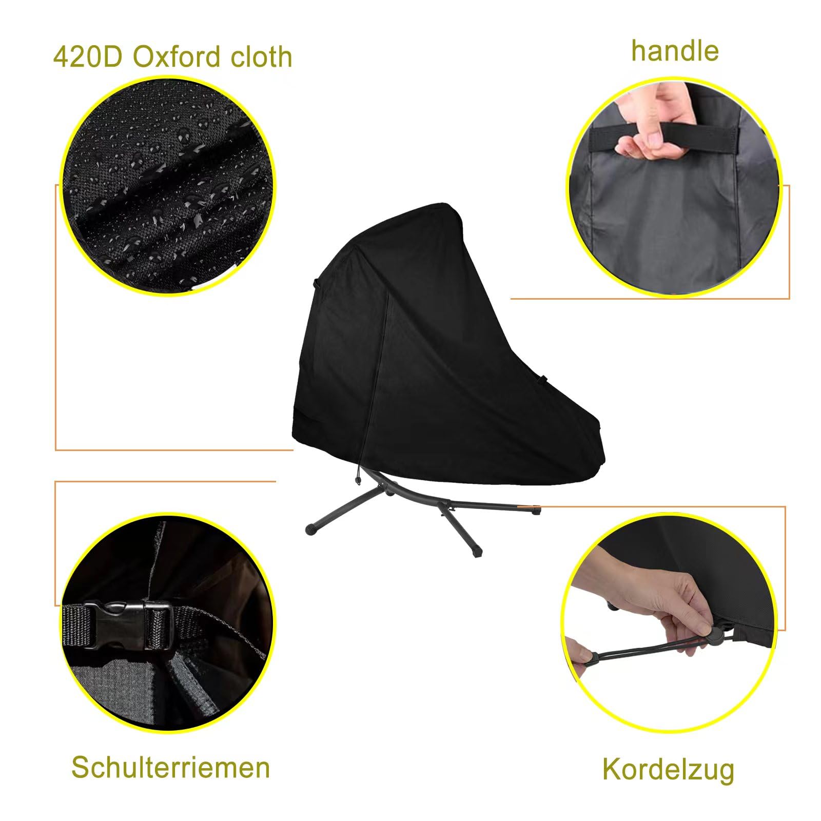 Housse De Chaise Suspendue,Couverture De Chaise Suspendue,Housse De Protection Fauteuil Suspendu Housse De Fauteuil Suspendue Coupe Vent Anti Uv Tis 94156520