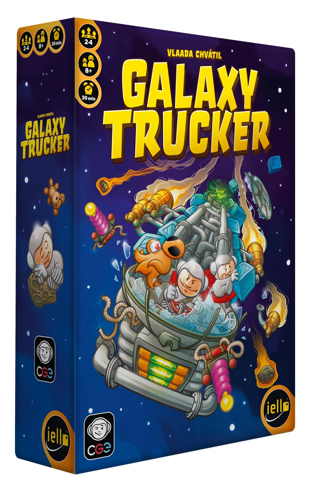 IELLO Galaxy Trucker – Version Française – Jeu de Société Familial & Stratégique – Construction de Vaisseaux, Aventure Spatiale & Humour | 2-4 Joueurs | 30 Min | Dès 8 Ans