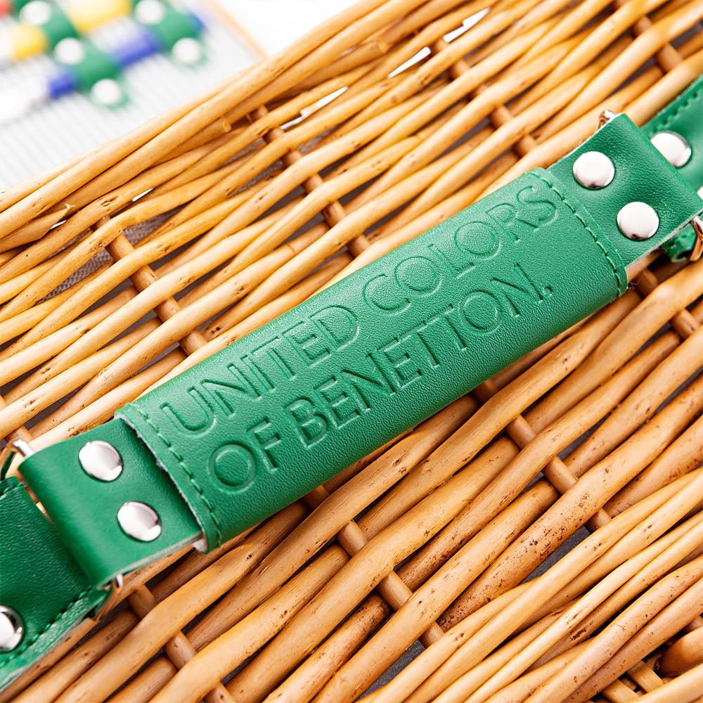 UNITED COLORS OF BENETTON Cestino Picnic 4 persone 54x42x20 cm ceramica