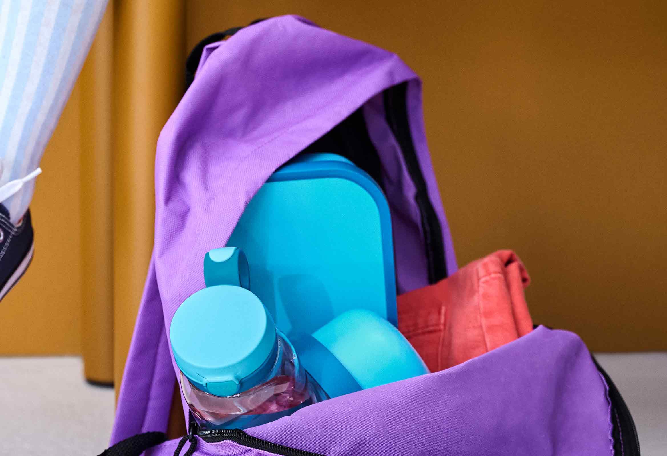 Mepal Set per la pausa Campus, set per bambini con borraccia con coperchio apribile e portapranzo, set per il pranzo per la scuola o in viaggio, lavabile in lavastoviglie, 600 + 750 ml, Princess Power