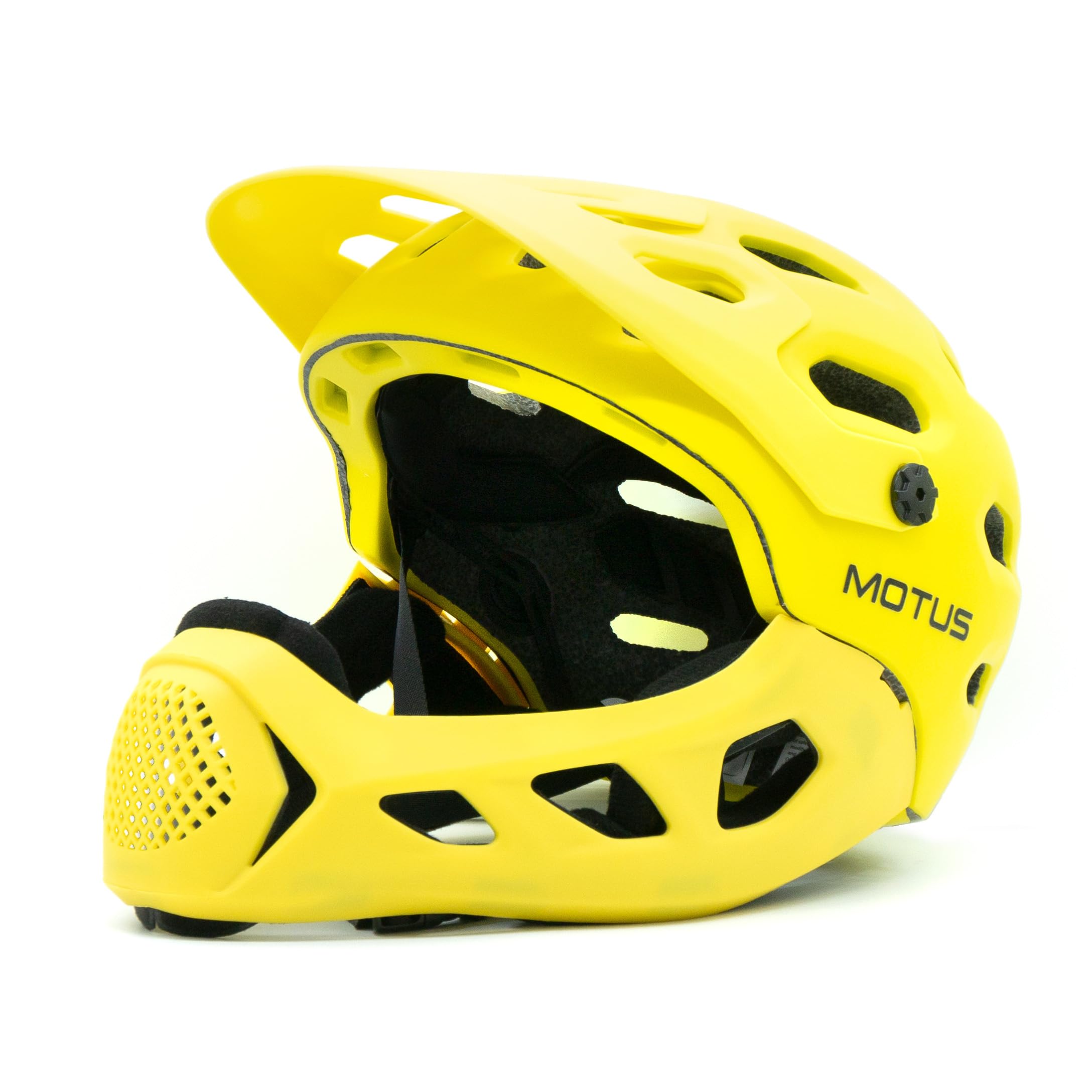 MOTUS Casque de vélo intégral Downhill BMX avec mentonnière Amovible