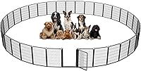 Vista 12 de Corralito para perros, 40 pulgadas, 8 paneles, valla para perros con puerta extra ancha, corral para mascotas anti-tropiezos, corral para perros a