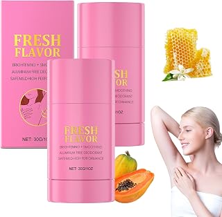 2pc Deodorant for Women - Brightening Deodorant for Women, Aluminum Free with Cotton Candy Scent, Natural for Brighter & Smoother Underarms
