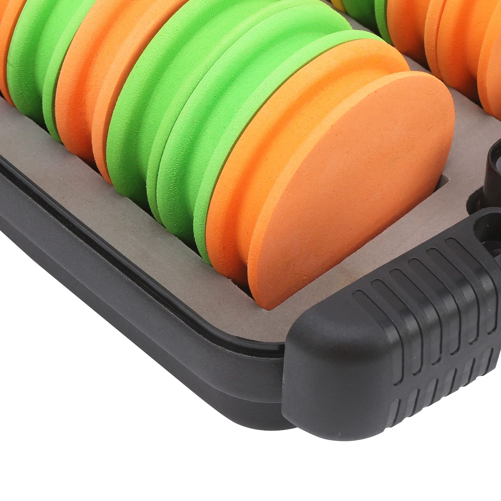VGEBY Rangement de Ligne de Pêche, Stockage de Bobines de Pêche EVA 24 Pièces avec Boîte en Plastique, Planche à Enrouler, Outil de Canette, Plusieurs Couleurs Accessoires d'outils de pêche