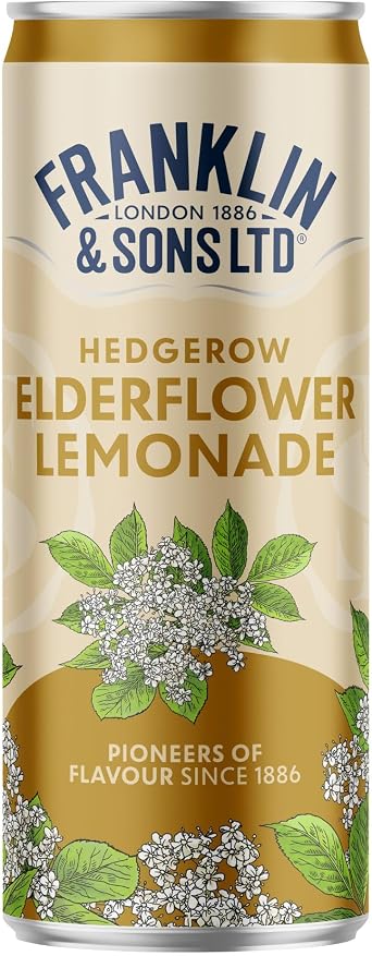 Franklin & Sons Elderflower Lemonade | 12 x 250ml Can Case