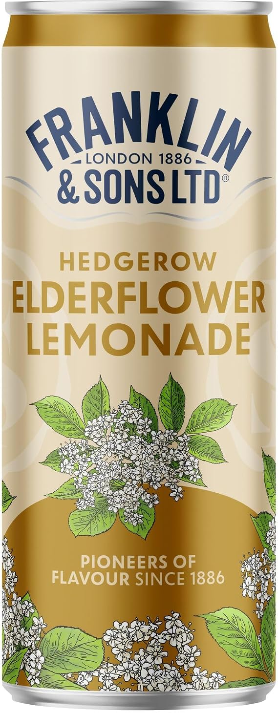 Franklin & Sons Elderflower Lemonade | 12 x 250ml Can Case