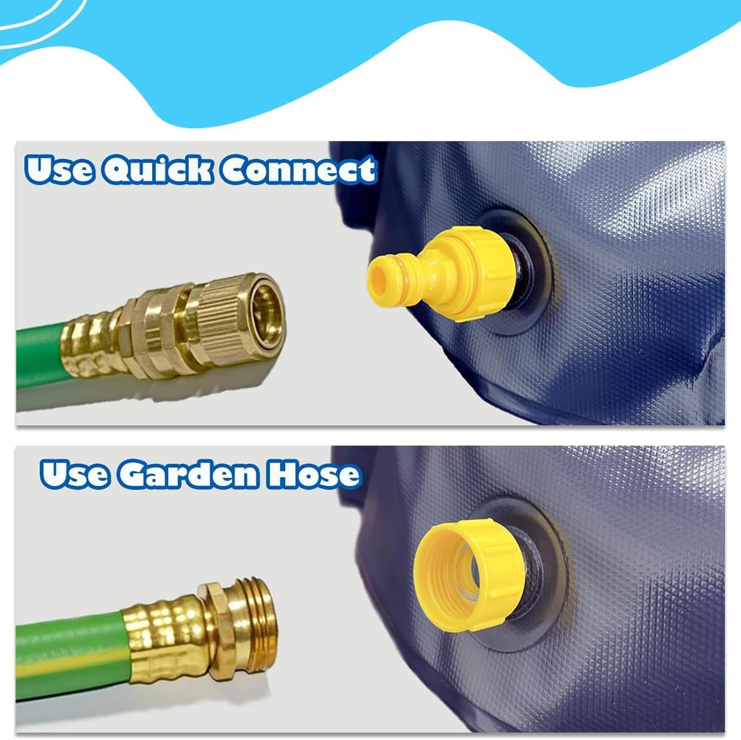 Square Water Play Pad Nonslip Surfaces Splash Mat for Toddler Easy Installation Foldable Water Sprinkler Mat for Yard Backyard Splash Mat for Toddler