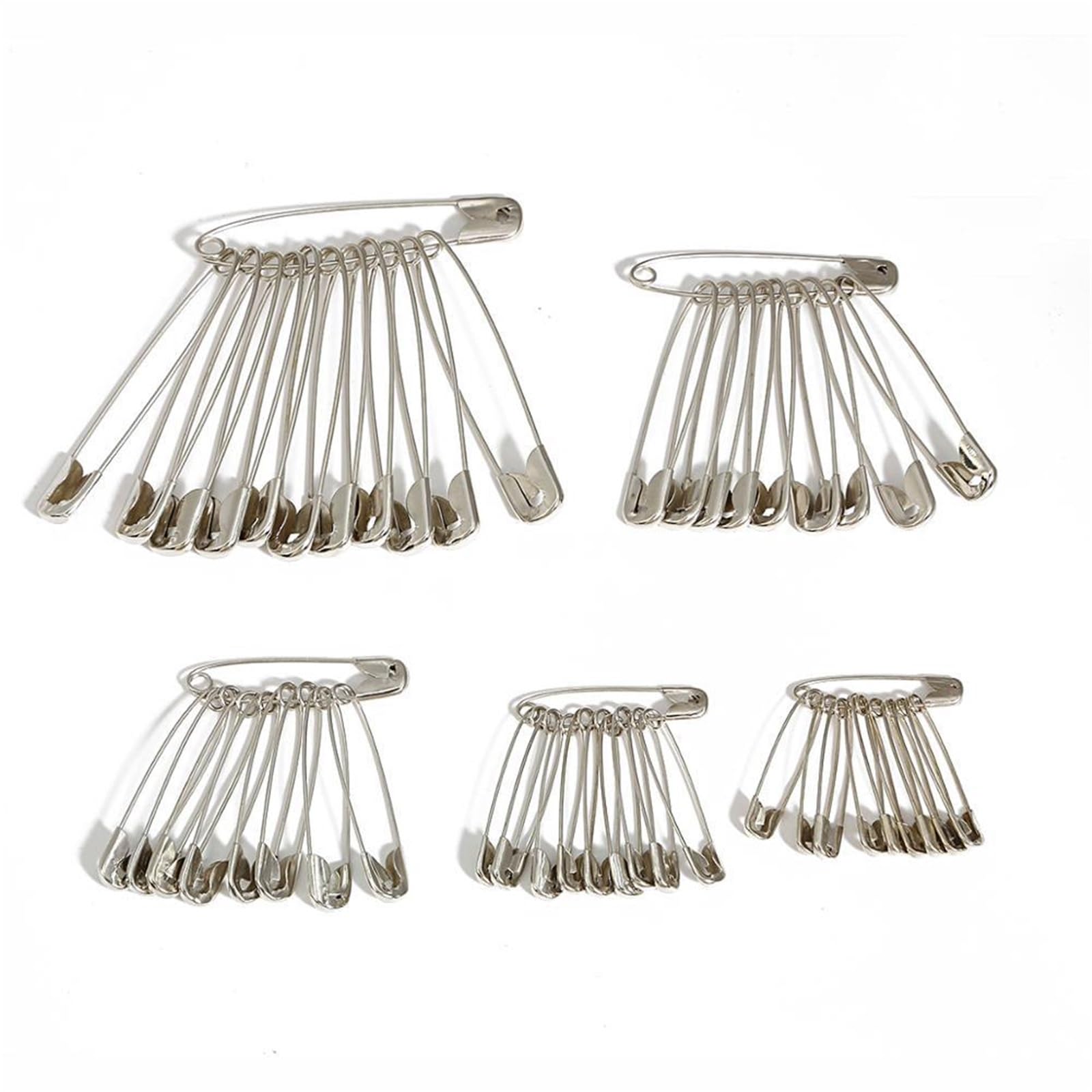 Pins 50/100Pcs Pins Sewing Tools Accessory Silver Metal Needles Pin Brooch Apparel Accessories(8x38mm,50Pcs)
