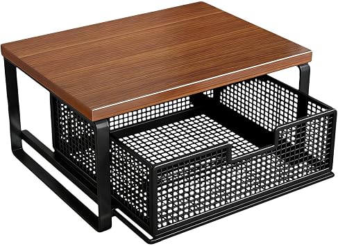 Printer Shelf Space Saving 2-Tier Organizer