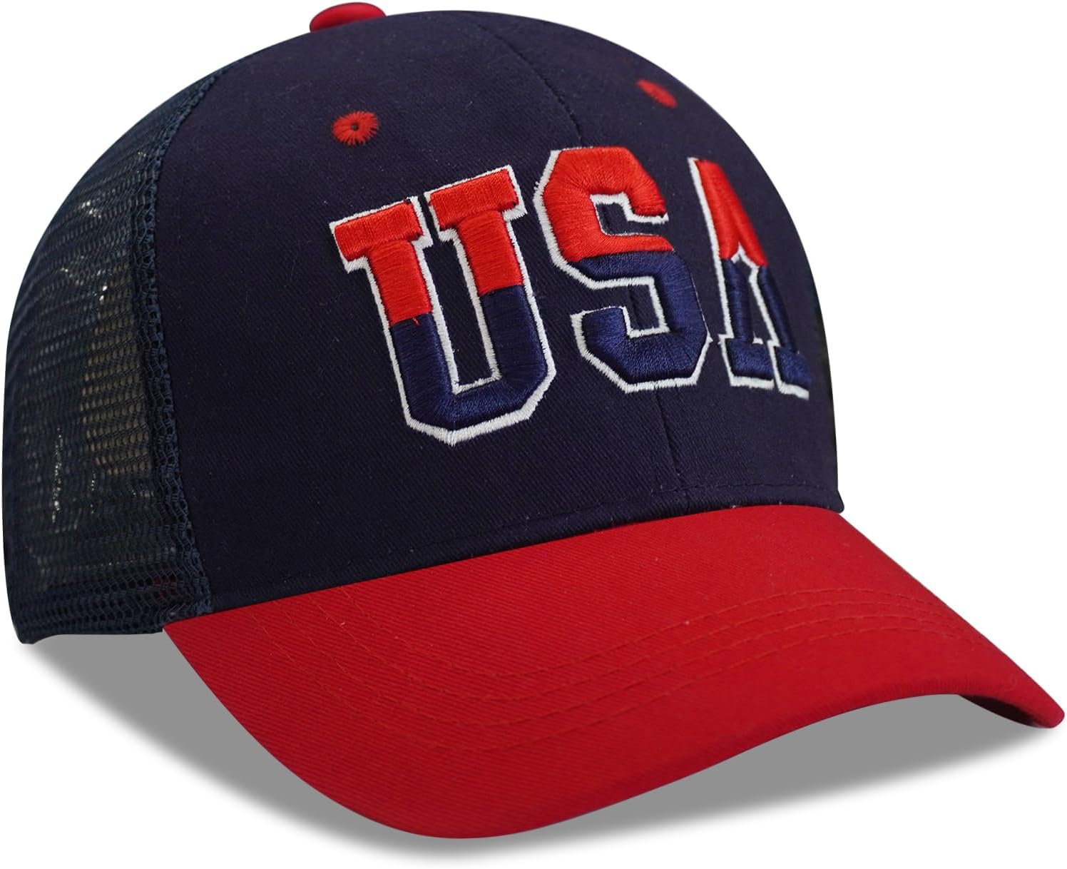 American Flag Patriotic Baseball Cap | Embroidered USA Flag 100% Cotton Adjustable Hat for Men & Women - Image 3