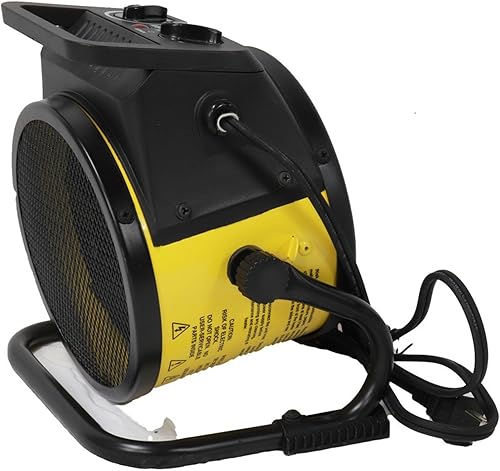Miniatura 14 de Dura Heat EUH1465 Calentador de aire eléctrico forzado con base pivotante 5,120 BTU, amarillo