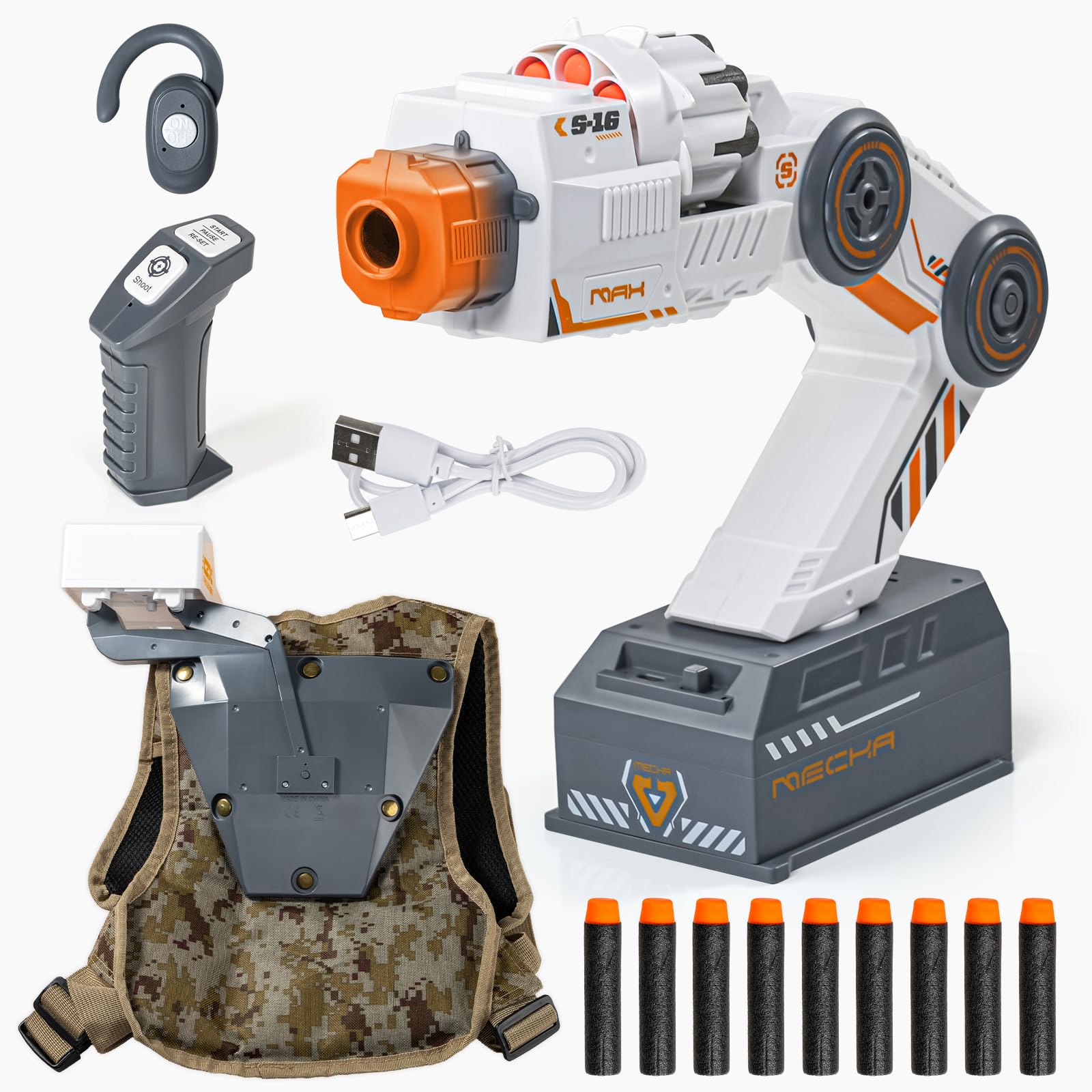 Photo 1 of Bessome Robot Arm Blaster Toy