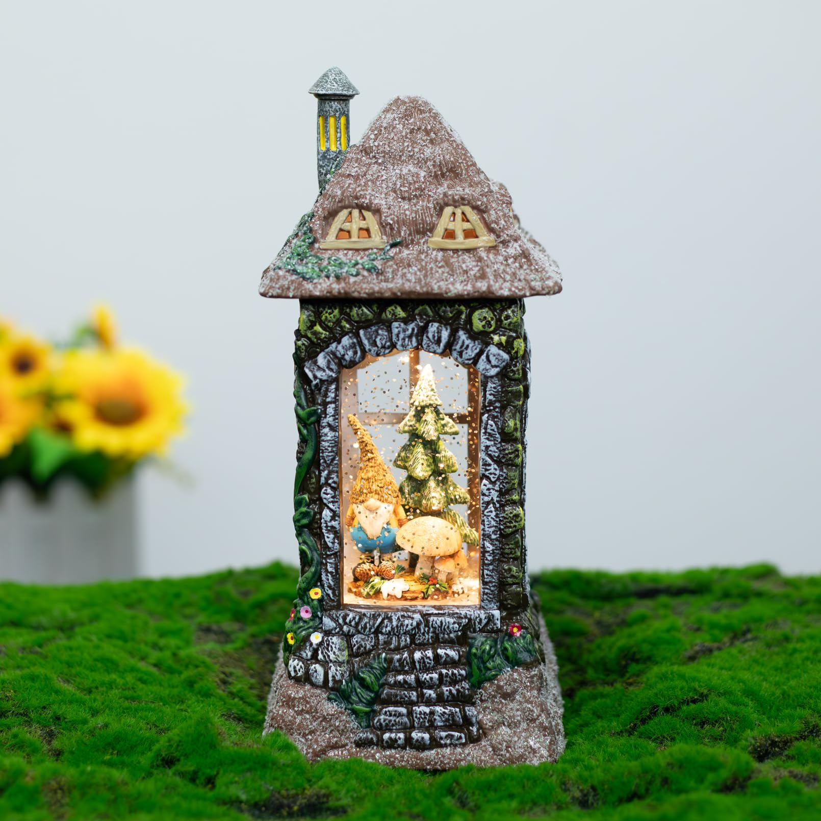 Amazon.co.jp: Spring Gnomes スノードーム 装飾 卓上置物 きらびやか