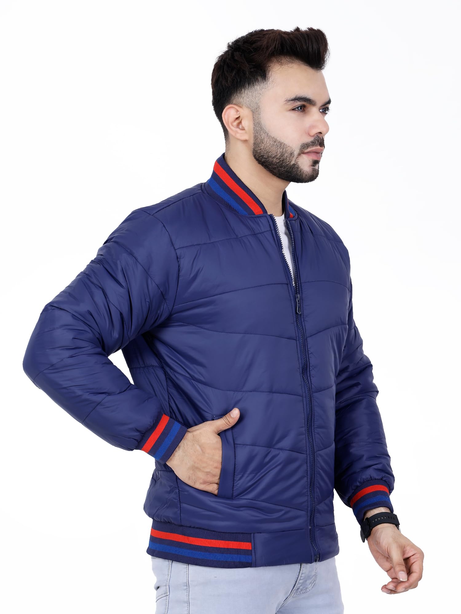dollar Jacket For Men Casual Zipper Bomber For Winter-picture-46