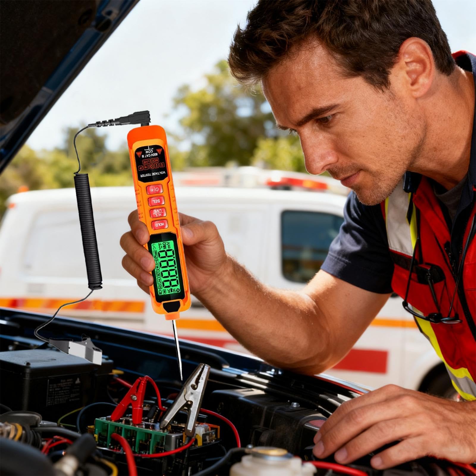 Comprobador de Fusibles para Coche Sonda Portátil Para Fallos En Circuitos